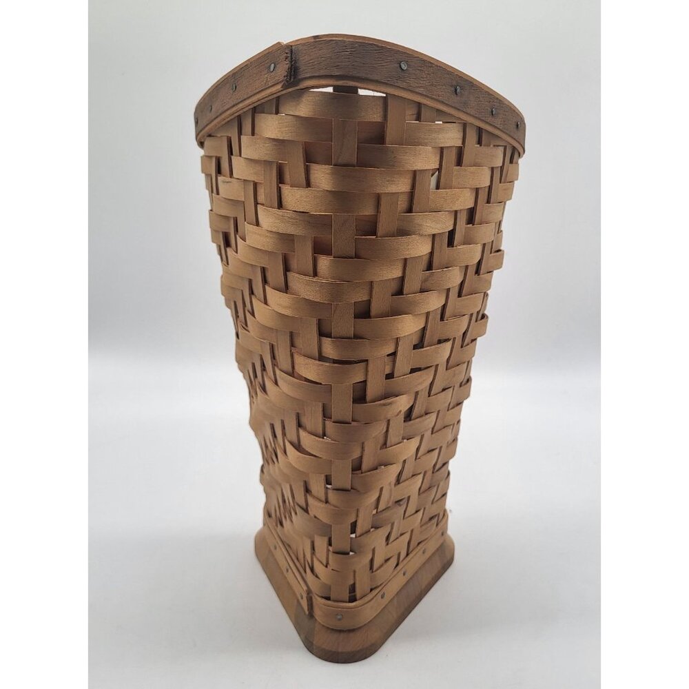 Longaberger 2005 Collectors Club Heartwood Vase Basket and Protector - Picture 4 of 11